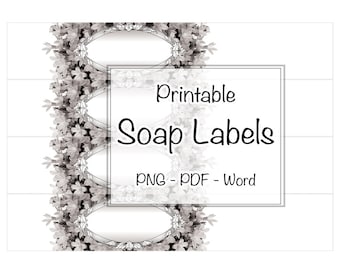 soap labels editable printable custom label cigar band