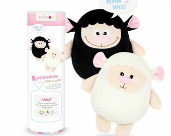 Plushie Kullaloo Kit lari white and black sheep