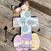 Easter door hanger He is Risen Easter Cross Door hanger