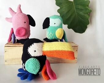 Bird amigurumi pattern (Combo x 3)