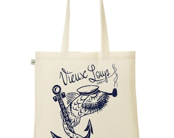 old salt / anchor tote bag