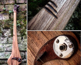 One-string Celtic diddley bow made out of a hurley stick by DaShtick guitars. CBG