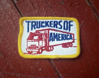 NOS Vintage Truckers of America Patch - Semi Truck Graphic