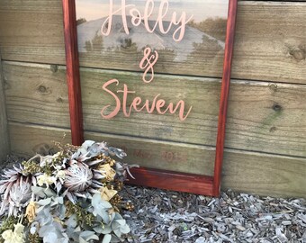 Acrylic Perspex Welcome Wedding Sign
