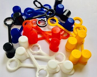 Assorted Straw Caps - set of 20