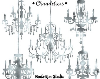 Silver Foil Chandelier Clipart Wedding Clip Art Instant Download Commercial Use Silver Foil Chandelier Clipart Wedding Clip Art Instant Download Commercial Use