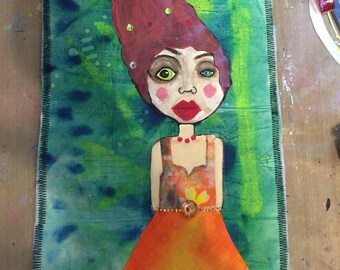 Handmade Odd Girl Art Quilt Odd Girls Rule
