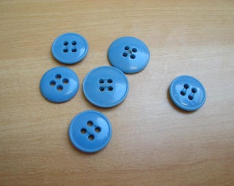 medium blue rim button end
