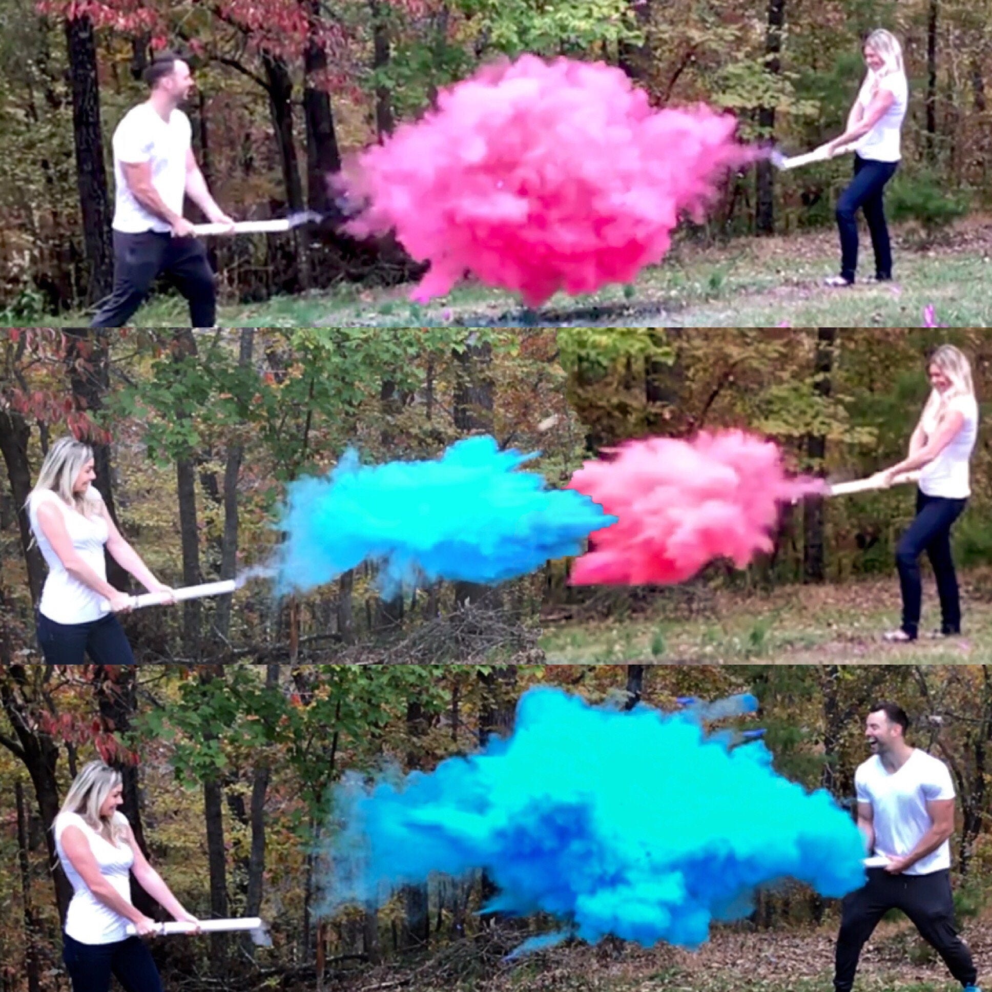 24 SMOKE POWDER CANNON ™ Ships Same Day Gender Reveal