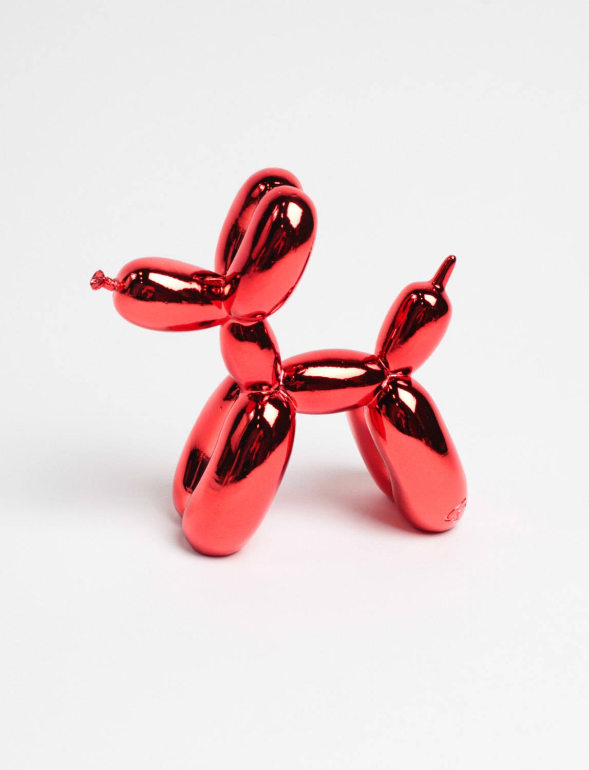 The Balloon Dog Metallic Red Table Top Balloon Dog