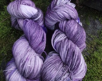 Handpainted sock yarn, fingering yarn, Superwash Merino Tencel Nylon, 100 grams-Nebula