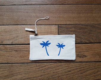 Zipper pouch Palm (size S)