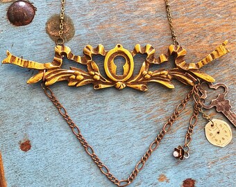Vintage Lock and Key Necklace