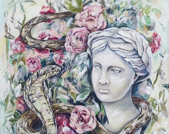Eurydice Fine Art Original Oil painting Oil on canvas