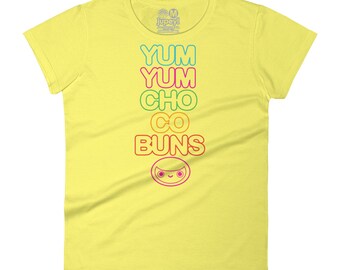 Women's Yum Yum Chocobuns Rainbow Flavor Tee