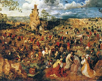 Pieter Bruegel the Elder: Christ Carrying the Cross. Fine Art Print/Poster (00872)