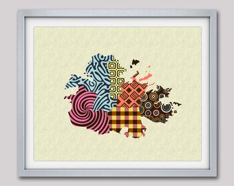 Antigua Map, Antigua Art, Map Of Antigua, Antigua Decor, Antigua Poster, Caribbean Latin America, Central America