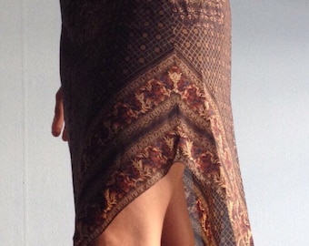 Vintage 70s Halter Dress 70s Size Small disco summer handkerchief hem