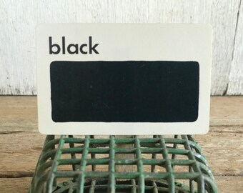Vintage 1970s Flash Card // Black