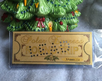 Polar Express 'LEAD' Hole Punched Round Trip Keepsake Ticket