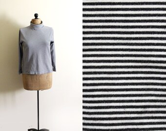 vintage turtleneck shirt sweater 90s striped 1990s womens clothing size medium m