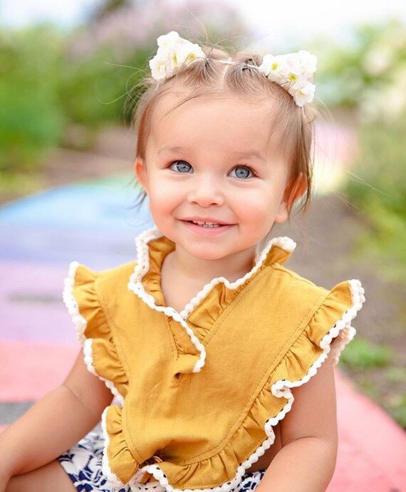 Floral Cat Ear Headband for Baby Girls