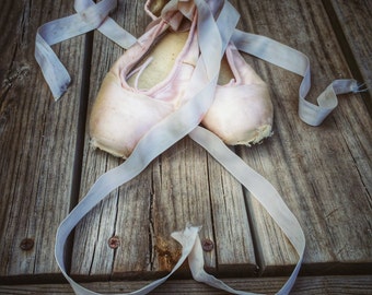 Vintage Pointe Shoes Pink Ballet Slippers