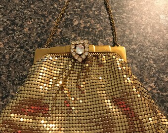 Vintage Whiting & Davis Gold Mesh Purse