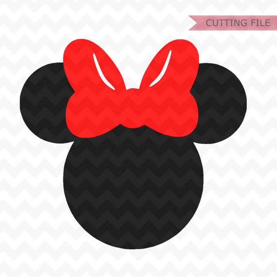 Minnie Mouse SVG Instant Download Minnie Mouse Head Vector