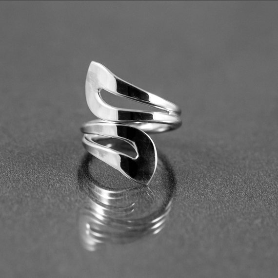 Sterling Silver Wrap-around Ring for Women Sterling Silver