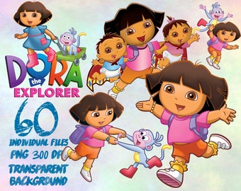 Dora the Explorer - Clip Art - PNG - transparent - 300dpi - party - printable