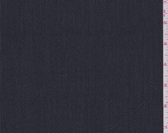 Navy Blue/White Cotton Suiting, Fabric By The Yard
