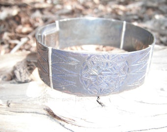 Engraved Sterling Silver Linked Bracelet