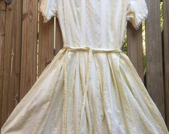 Vintage 50's swiss cotton dress