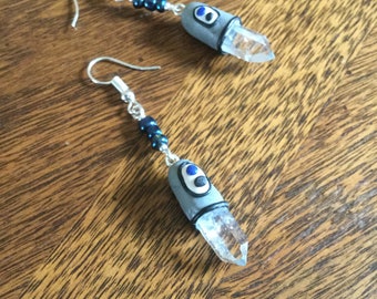 Crystal Lightsaber Earrings