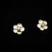 Vintage 14K Yellow Gold Flower Earrings Dainty Petite 6mm Crystal Stone Screw Clutch Teen Tween Woman Unisex Jewelry