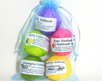 Bathbomb gift set, Gift under 20, All natural bathbomb, Valentine Gift for women, Bathbombs, Spa kit, Relaxing pampering gift for teacher