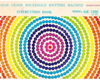 Juki Hi Memory KE1200 knitting machine Instruction Manual download PDF