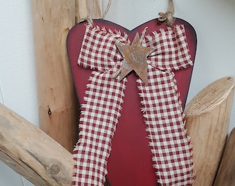 Country wooden heart