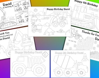 Popular Items For Truck Coloring Page