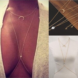 Crystal & Moon Body Chain