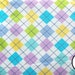 Printed flannel fabrics by the yard BTY 45'' 100% cotton (Blue yellow aqua lilac white) Create clothing underwear & bedding for kids