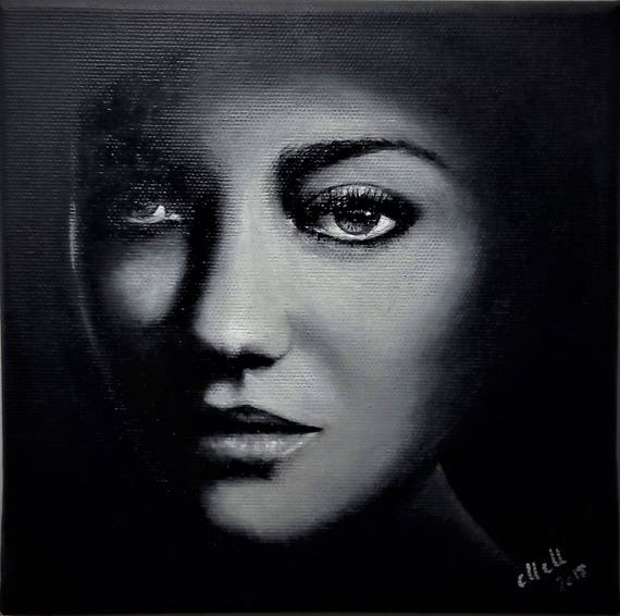 Original oil painting art gifts small wall art black and Original oil painting art gifts small wall art black and