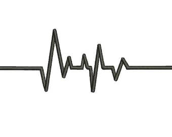29 Sizes Heart Beat HeartBeat Nurse Embroidery Fill Mini Design Machine Instant Download Digital File EN2161F1