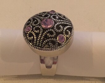 LACY PINK RHINESTONE