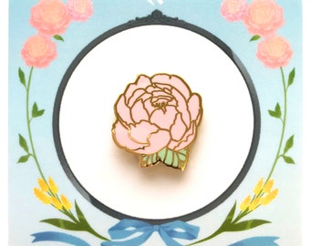 Flower Gold Enamel Pin