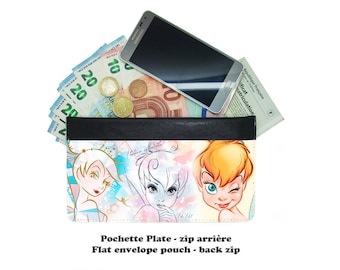 Zip envelope pouch - tinkerbell fée clochette - 01-02