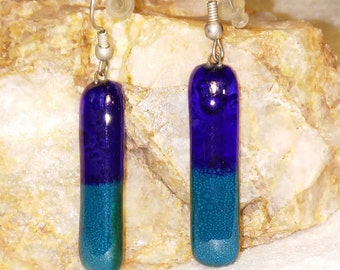 Two Tone Glass Earring