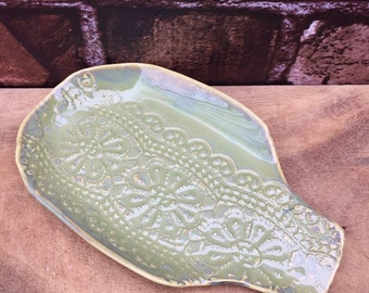 Doily Pressed Spoon Rest