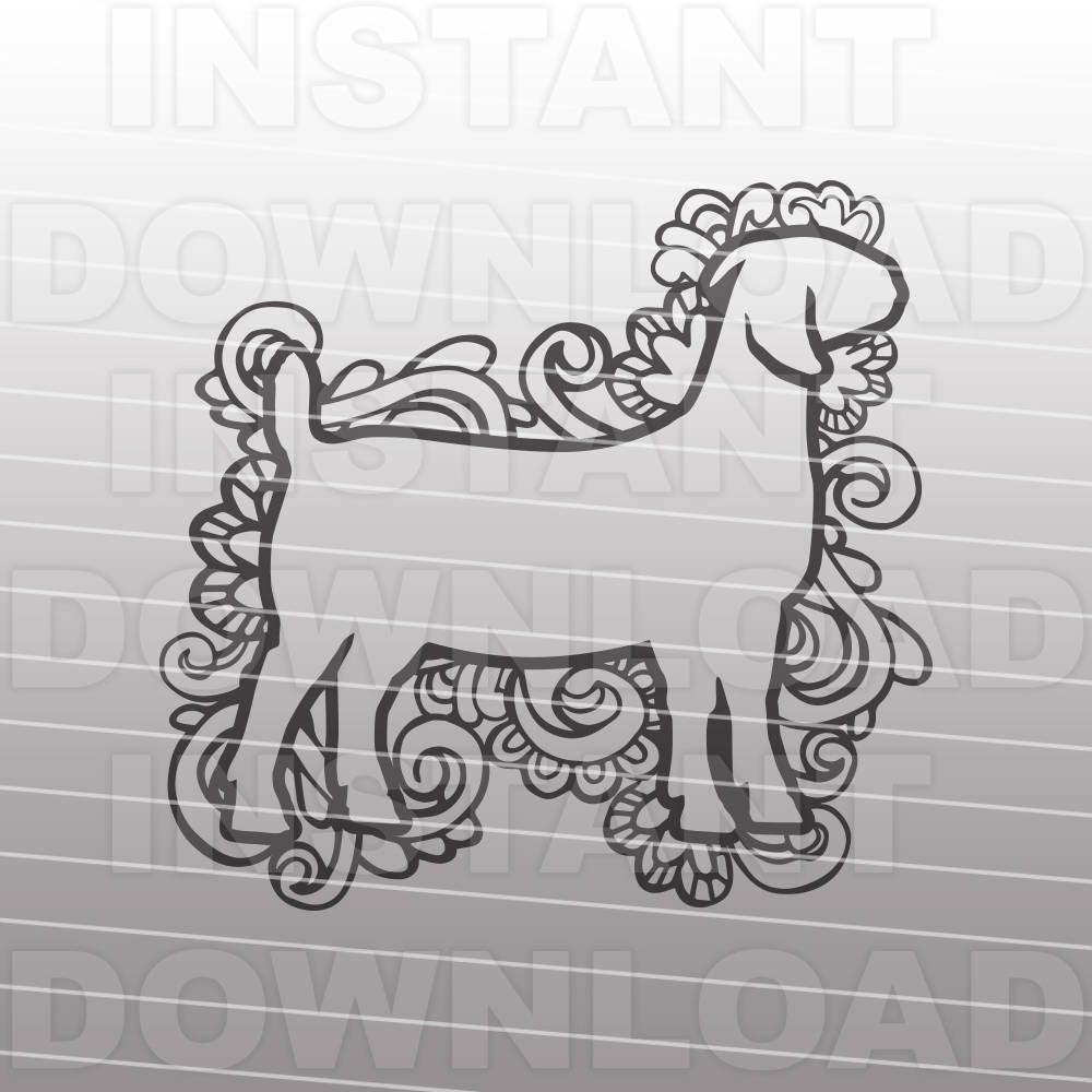 Download Show Goat SVG FileBoer Goat Doodle SVG4H svg For Commercial